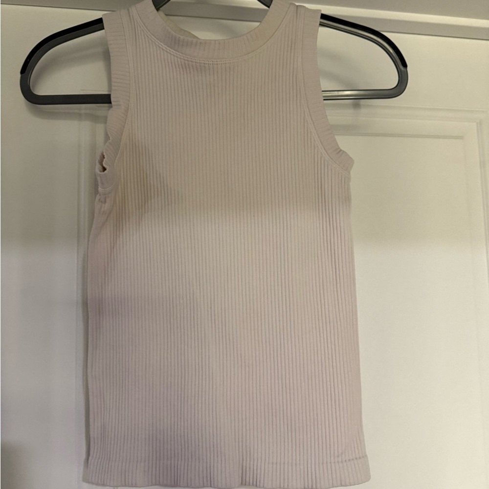 White yoga tank